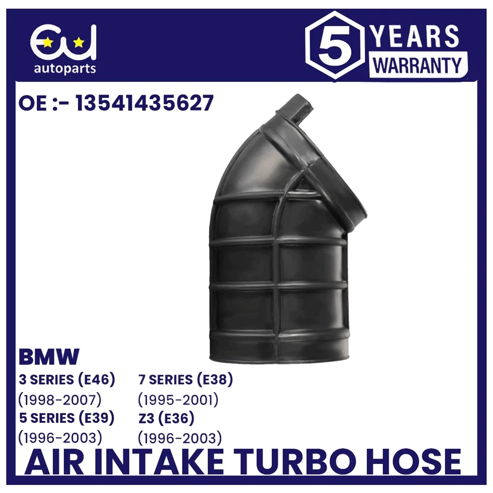 AIR INTAKE HOSE BOOT PIPE FOR BMW 3 5 7 SERIES E46 E39 E38 E36 Z3 13541435627